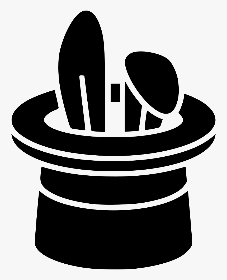 Magic Rabbit Trick Hat Circus - Rabbit In Hat Logo, HD Png Download