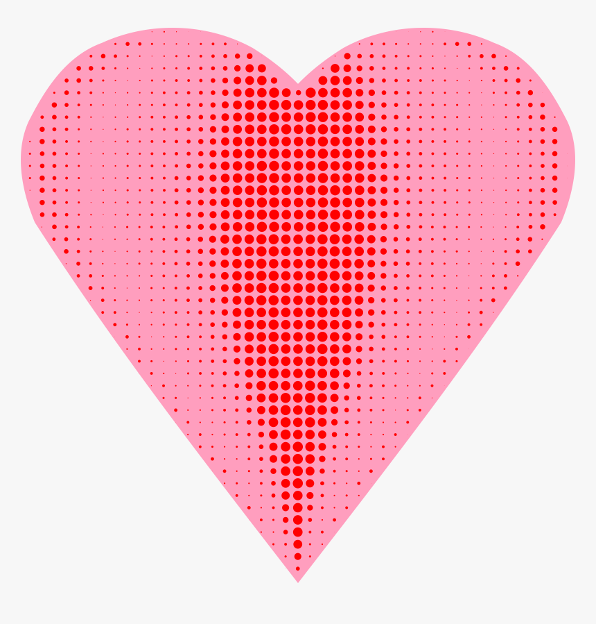 Heart Halftone Clip Arts - Halftone, HD Png Download