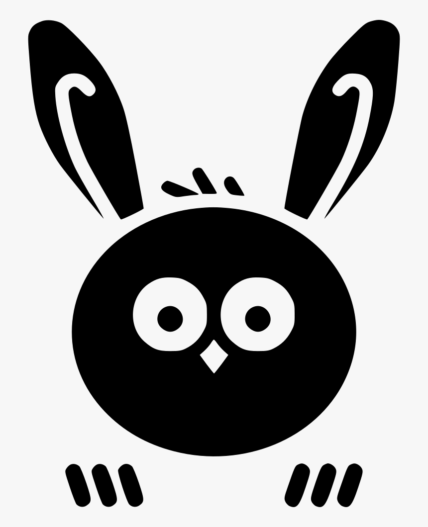 Owl Bunny Rabbit Ears - Cartoon, HD Png Download