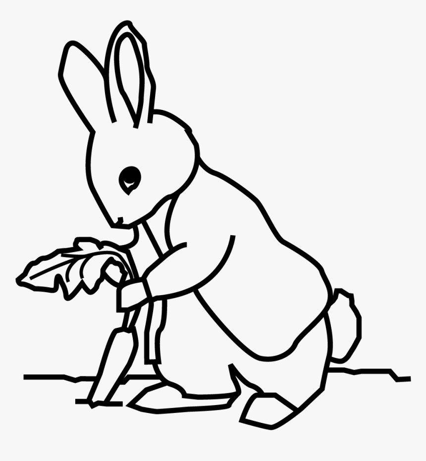 Transparent Rabbit Icon Png - Peter Rabbit With The Carrot Characters ...