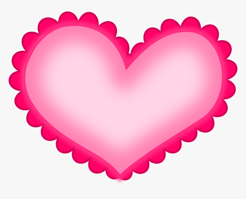 Pink Valentine Heart Clipart, HD Png Download