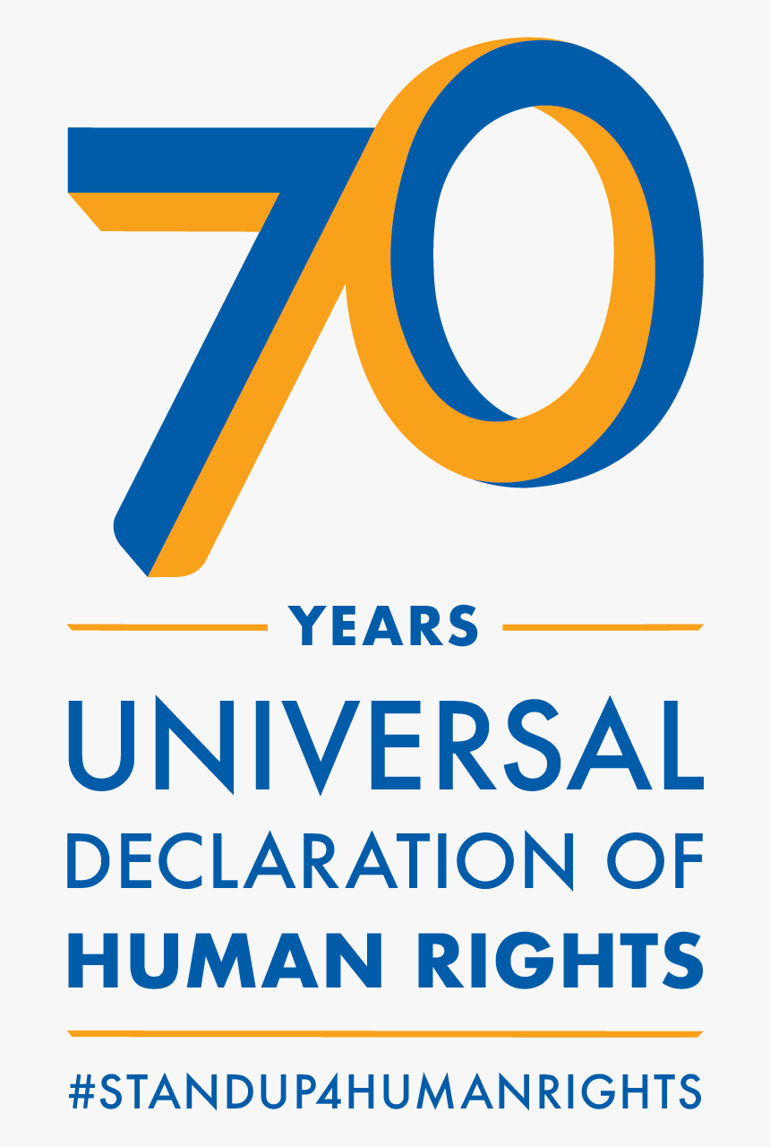 Counting Down To 70 Years Of The Universal Declaration - 70th Anniversary Of The Universal Declaration Of Human, HD Png Download