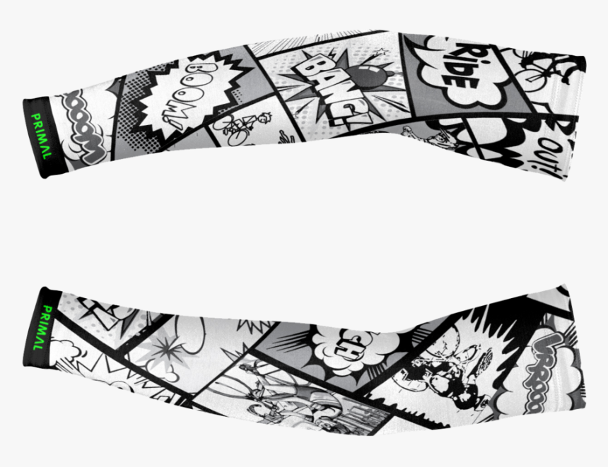 Comic Book Arm Warmers - Doodle, HD Png Download