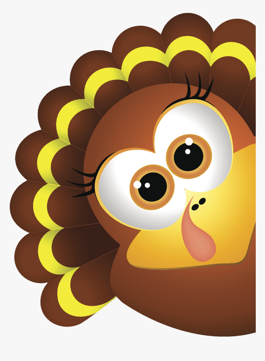 Thanksgiving , Transparent Cartoons - Turkey With Santa Hat, HD Png Download