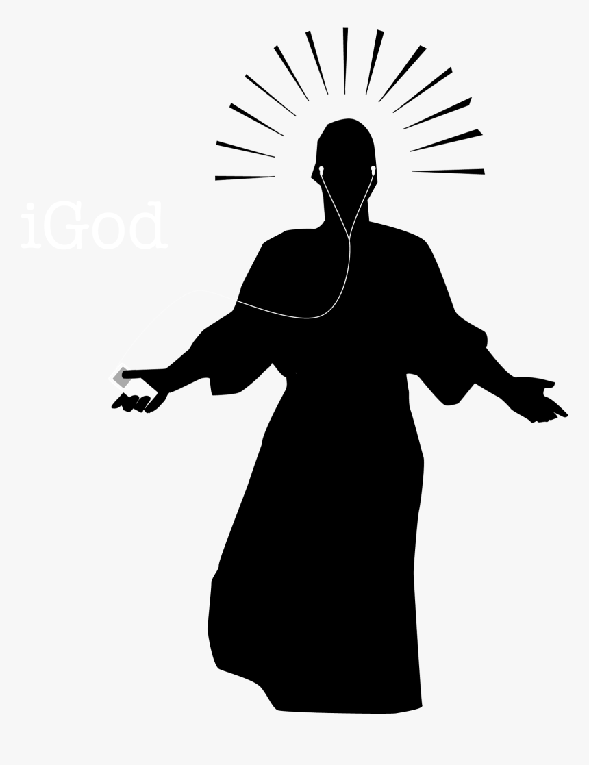 Silhouette Resurrection Of Jesus Christianity Icon - Jesus Laying Hands Silhouette, HD Png Download