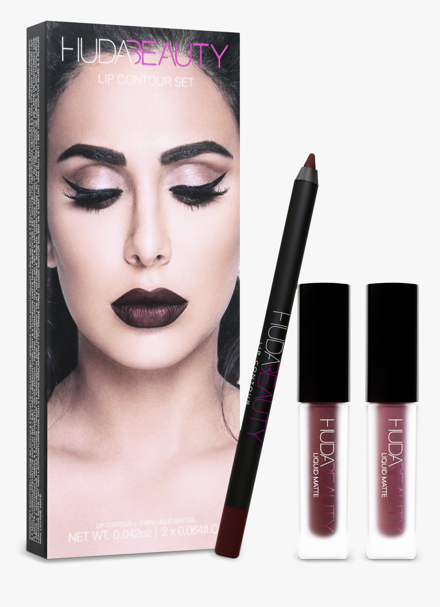 Lip Contour Set - Huda Beauty Lip Contour Set Vixen And Famous, HD Png Download