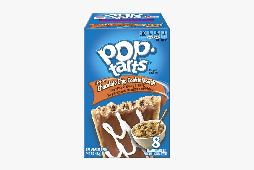 Chocolate Chip Cookie Dough Pop Tart, HD Png Download