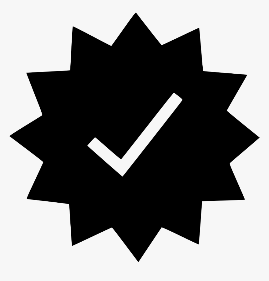 Starburst Check Mark - Transparent Black Exclamation Mark, HD Png Download