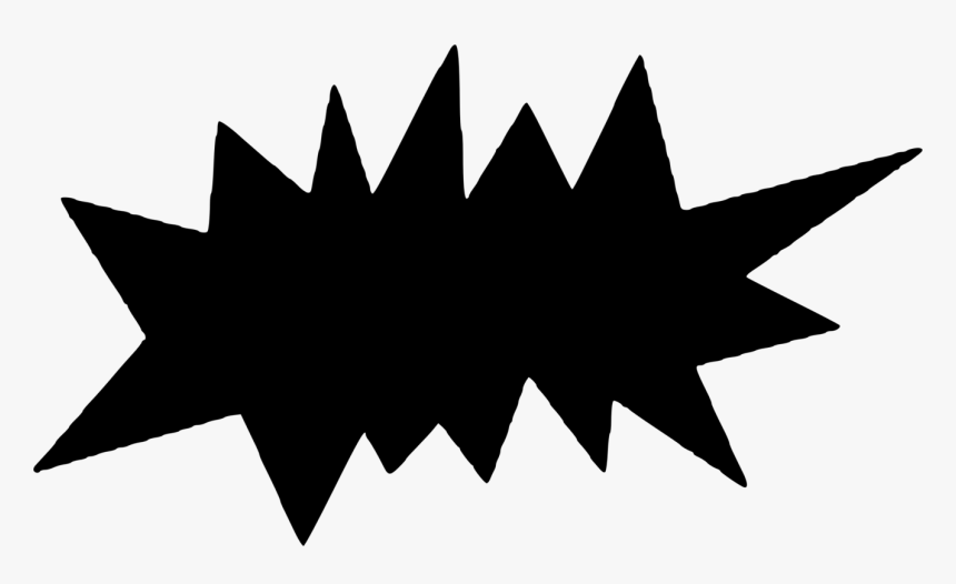 Leaf,symmetry,monochrome Photography - Starburst Clipart Yellow Free, HD Png Download
