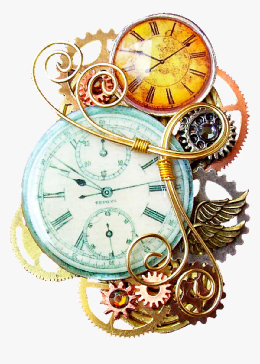 Pocket Watch Showing Gears