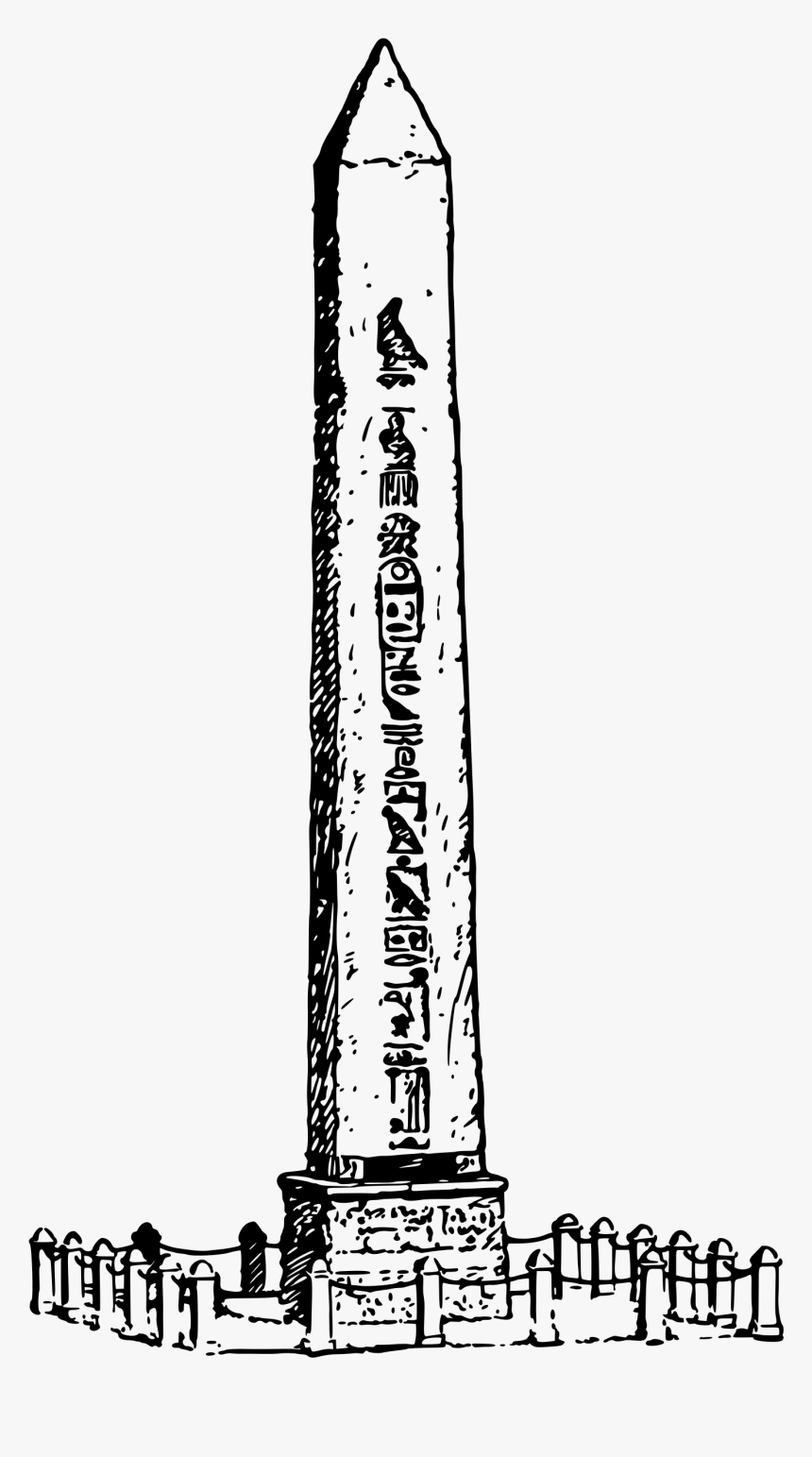 Transparent Egyptian Symbols Png - Egyptian Obelisk Obelisk Drawing, Png Download