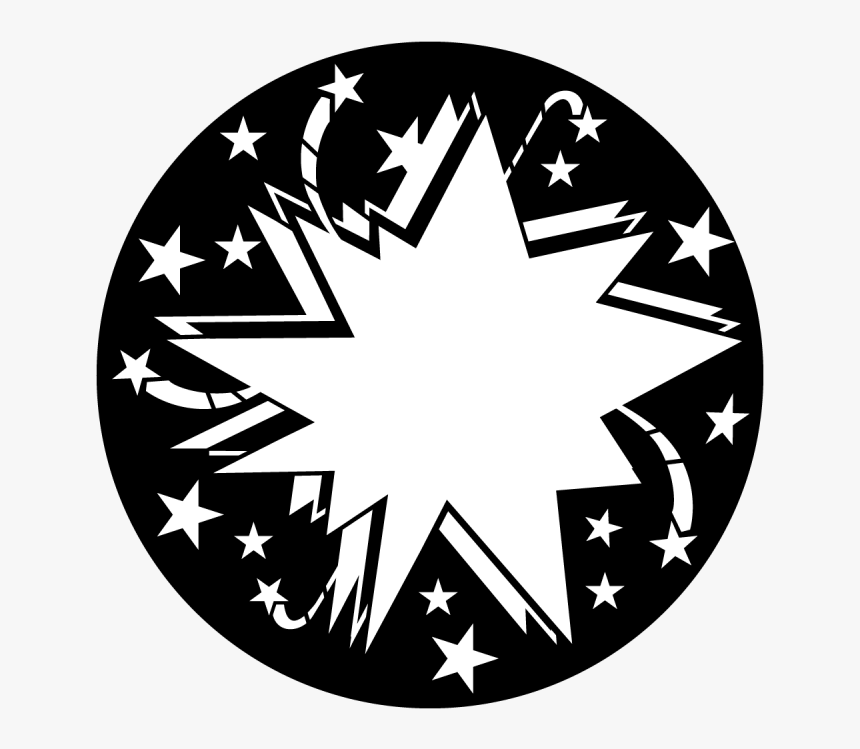 Transparent Starburst Transparent Png - White Transparent Stars In A Circle, Png Download