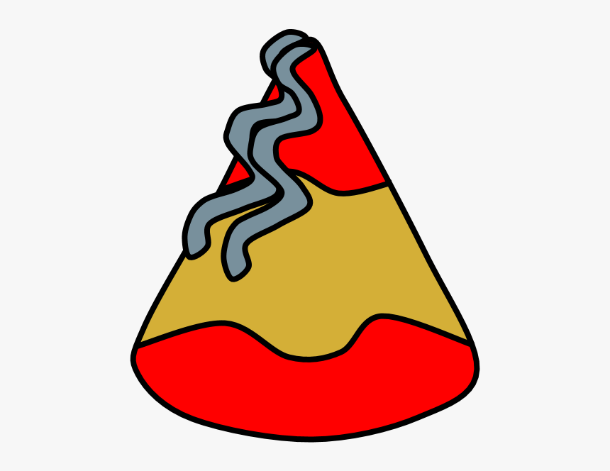 Party Hat, Streamers, Stripes, Red, Gold Silver, HD Png Download