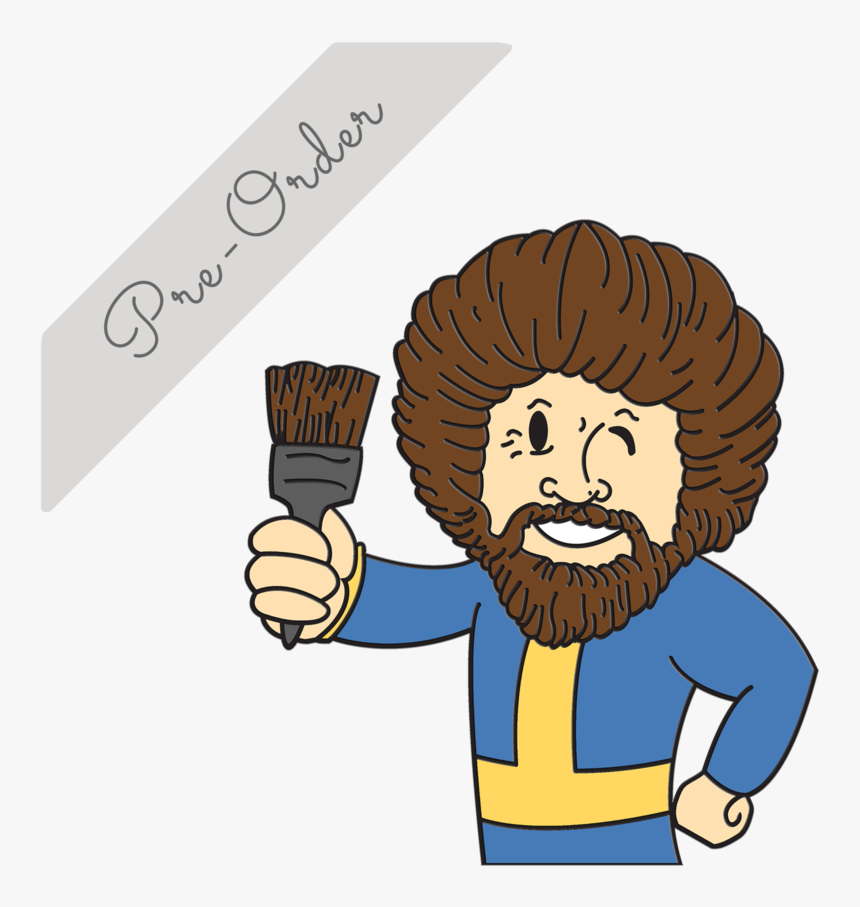Vault Boy Bob Ross, HD Png Download