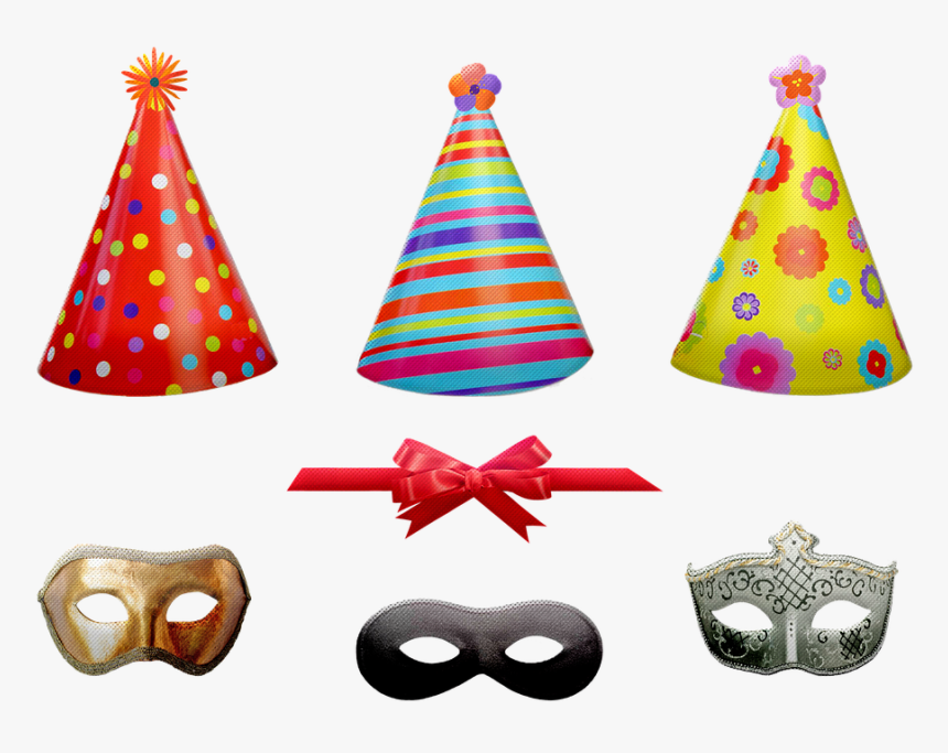 Birthday Items, Celebration, Hats, Horn, Birthday - Gorros Para Cumpleaños, HD Png Download