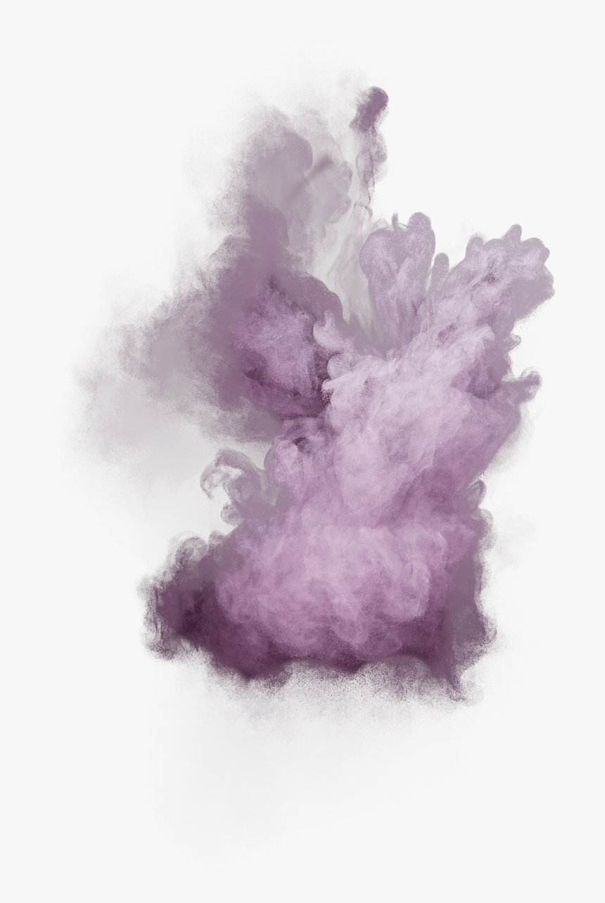 Purple Powder Explosion - Transparent Colorful Smoke Png, Png Download