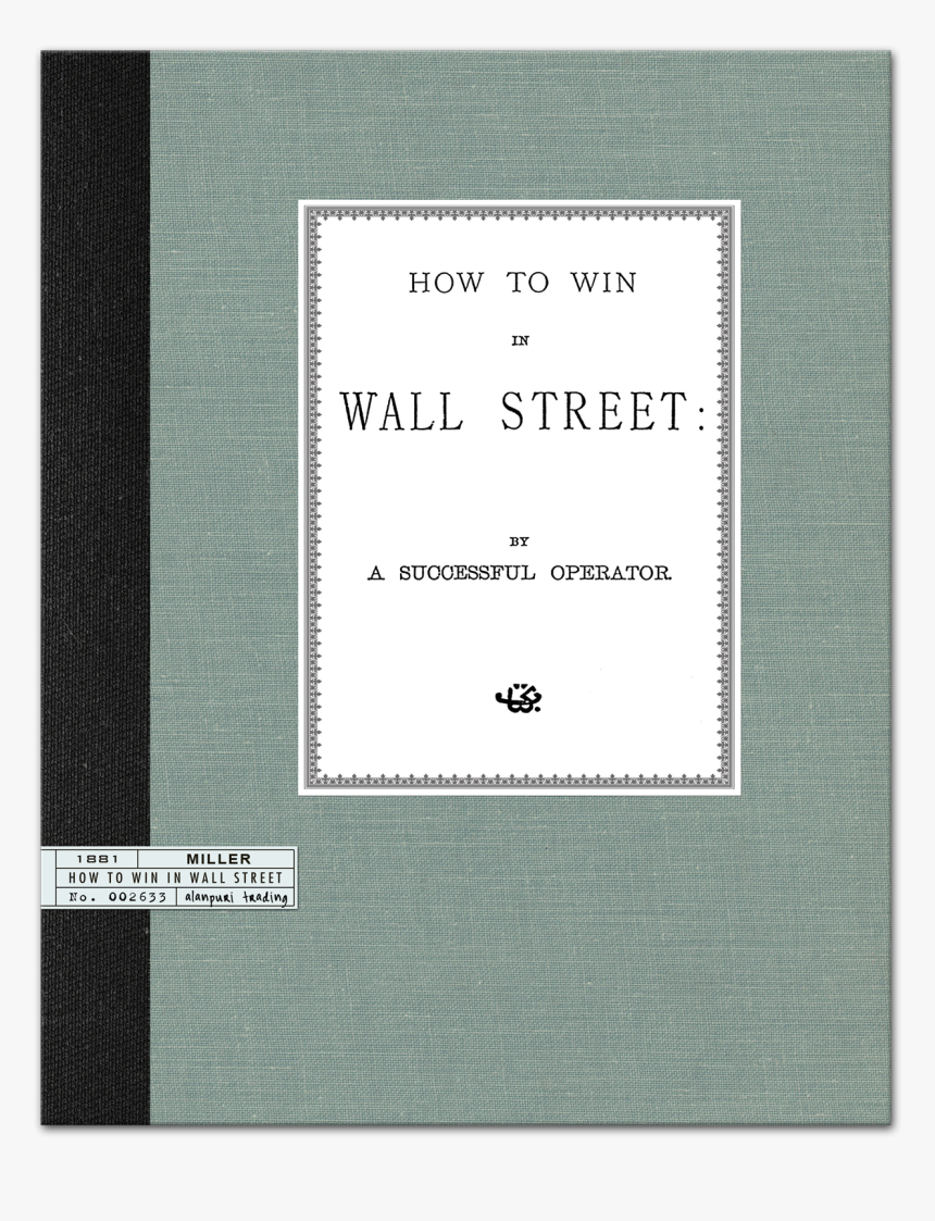 How To Win In Wall Street By A Successful Operator - Paper, HD Png Download