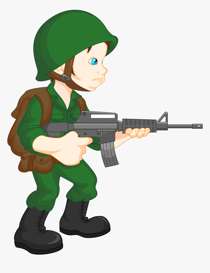 Army Guy At Getdrawings - Shooting Soldier Clipart, HD Png Download
