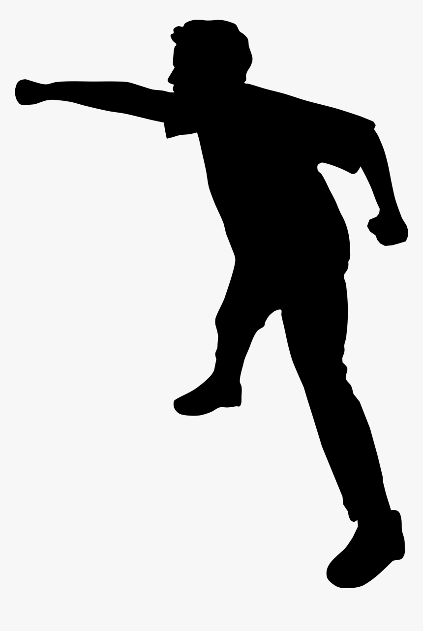 Punch Boxing Silhouette Clip Art - Boy Punching, HD Png Download