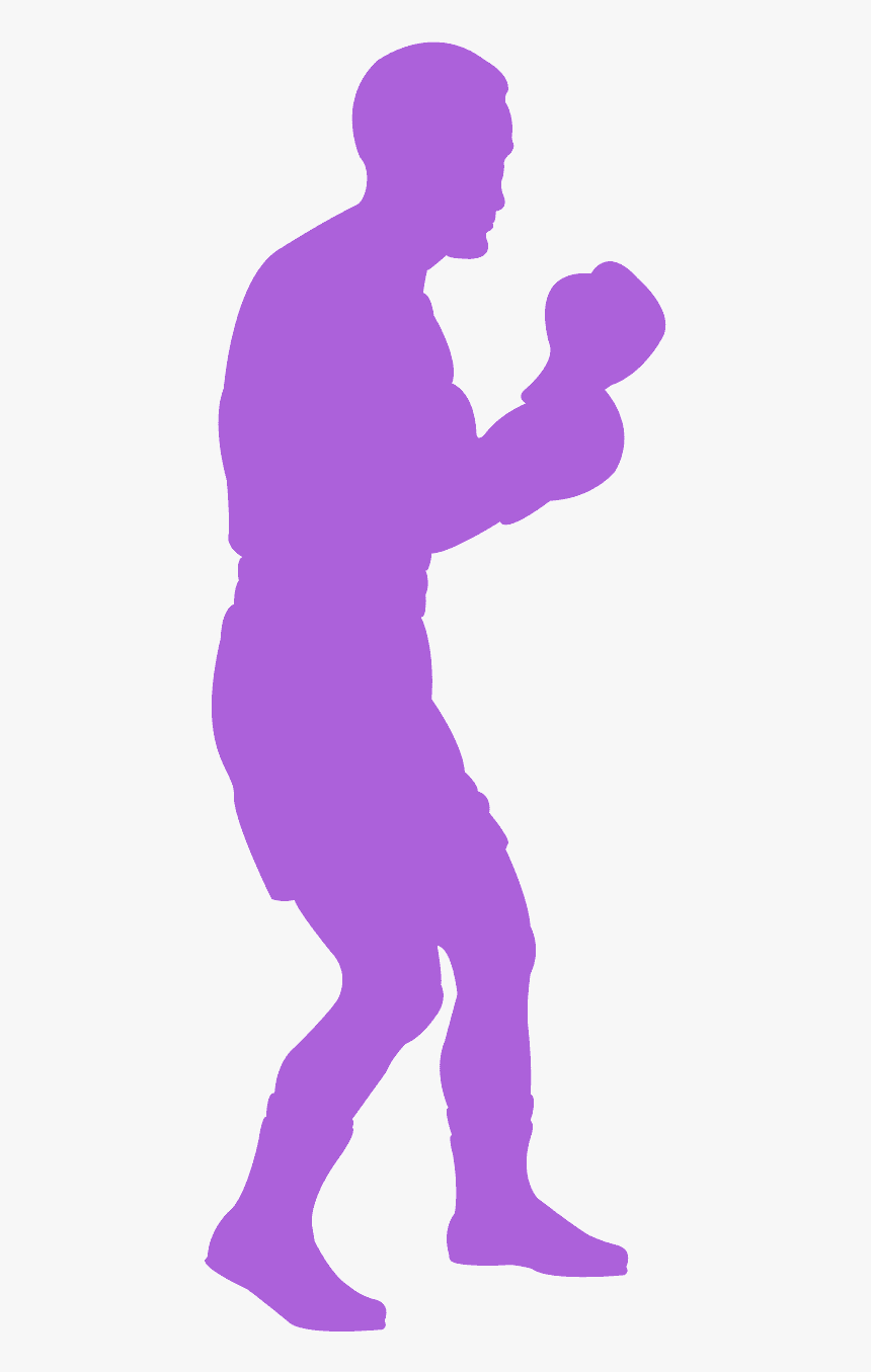 Боксер Силуэт, HD Png Download