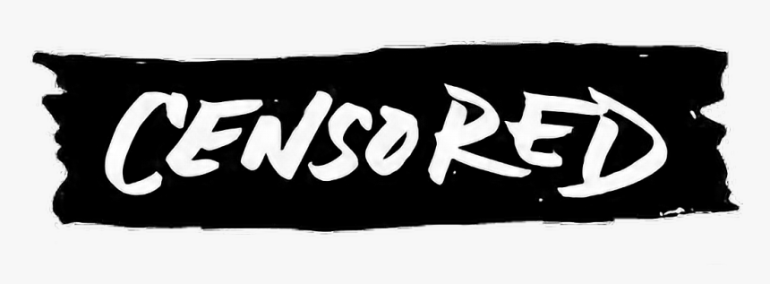 #censored #censura #darks #decoracion - Calligraphy, HD Png Download