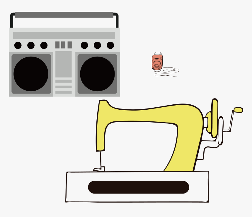 Antique Radio Illustration - Radio, HD Png Download