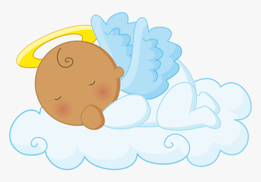 Angel Clipart, First Holy Communion, Baby Shower Gender - Sleeping Baby Angel Clipart, HD Png Download