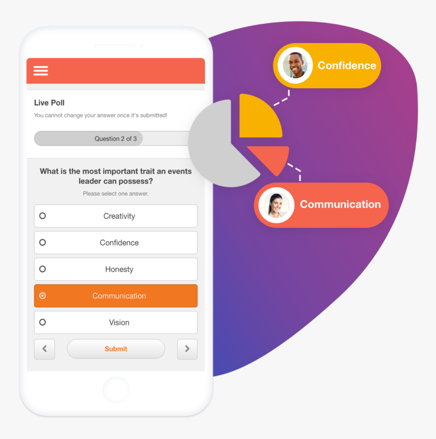 Event App Polls And Surveys - Live Polling App, HD Png Download