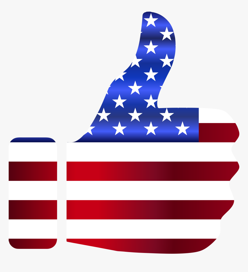 Información Lotería Green Card - American Flag Thumbs Up, HD Png Download