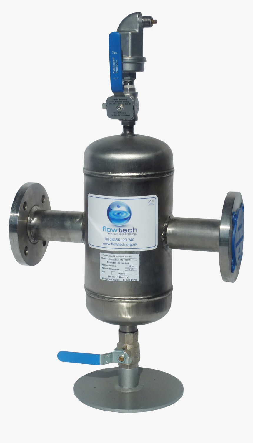 Flowvent Clean Ss Air & Dirt Separator - Machine, HD Png Download