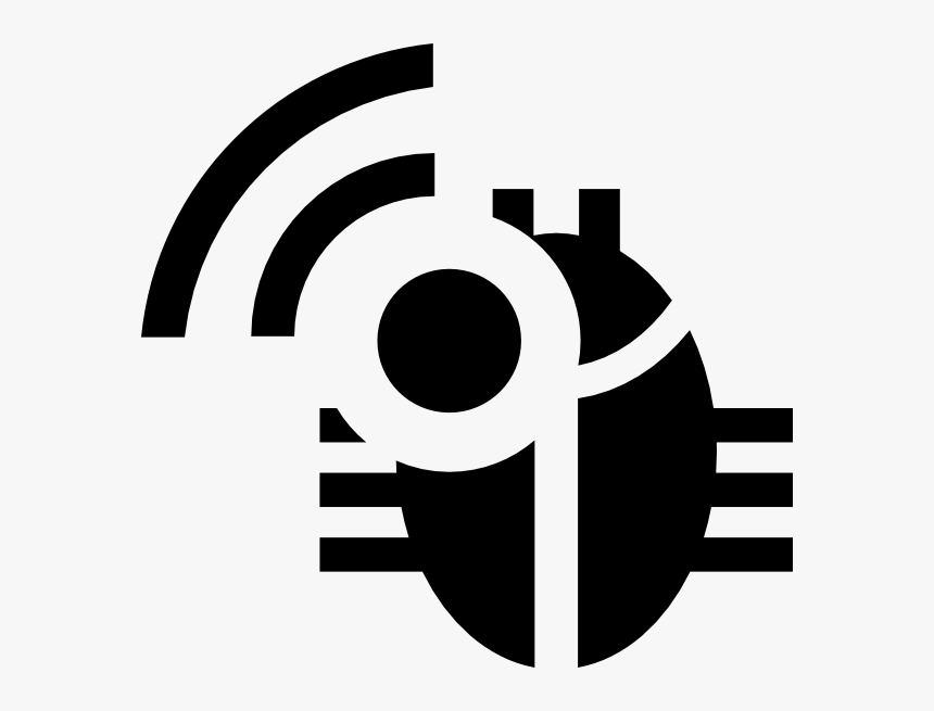 Radio Bug Icon Svg Clip Arts - Bug Emblem Png, Transparent Png