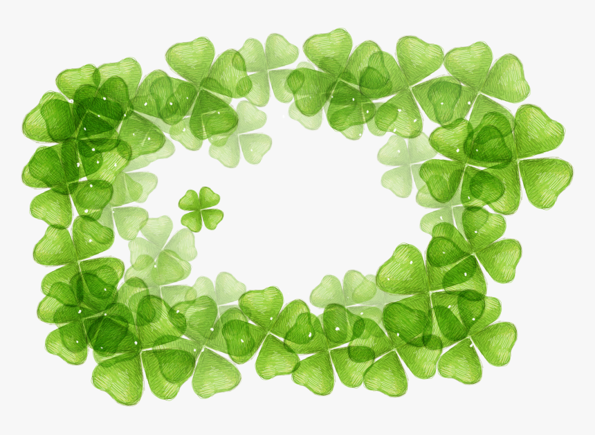 Clover Border Png Four Leaf Clover Powerpoint, Transparent Png
