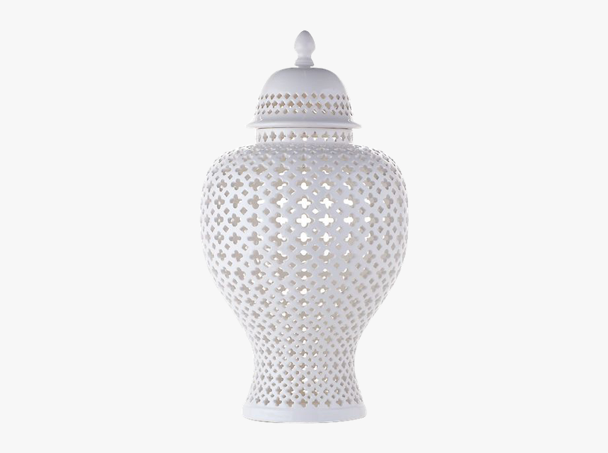 White Ceramic Vase With Lid, HD Png Download