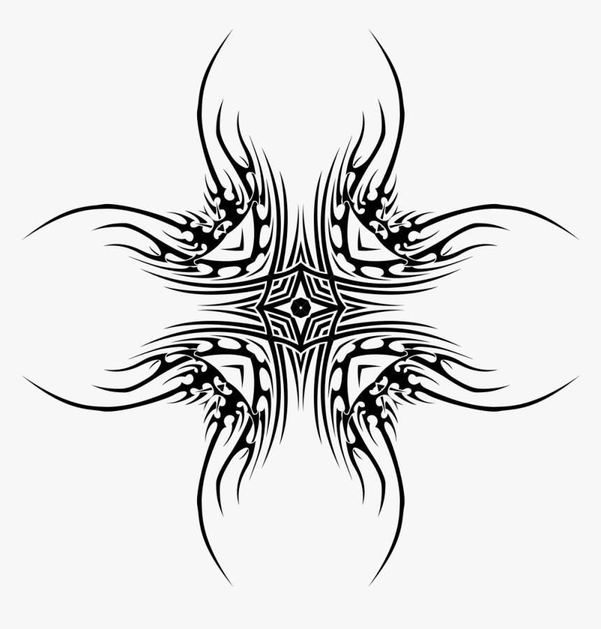 Transparent Shamrock Clip Art - Tribal Tattoo Designs, HD Png Download