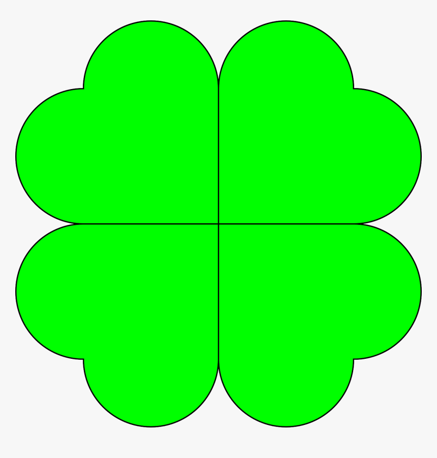Clip Art Four Leaved Clover, HD Png Download