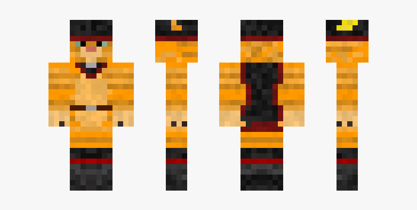 Minecraft Puss In Boots Skin, HD Png Download