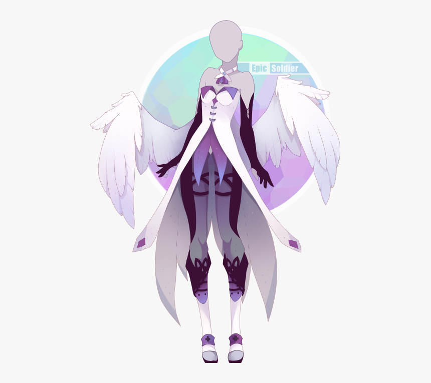 Angel Warrior Clipart Anime Fallen Angel, HD Png Download