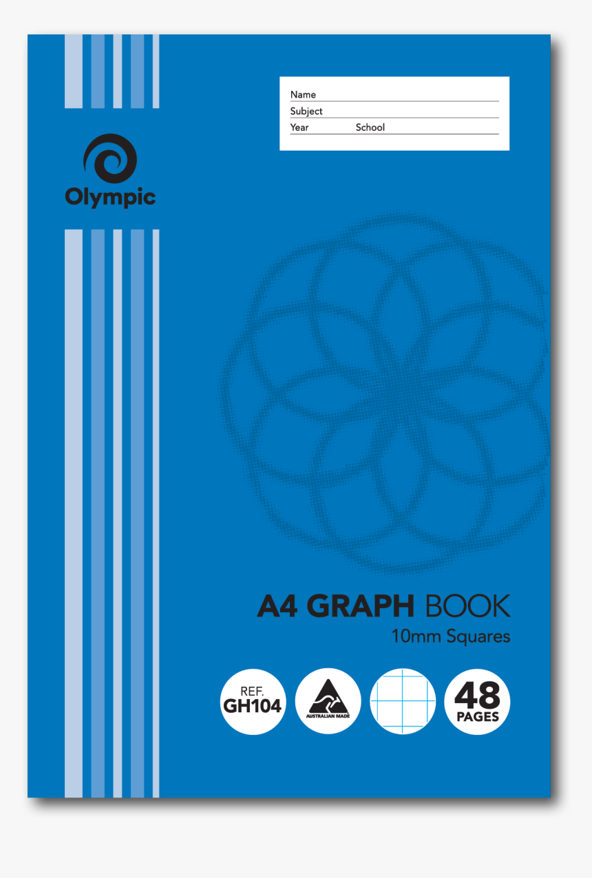 Graph Book - Olympic - A4 - 10mm - 48 Page, HD Png Download ...