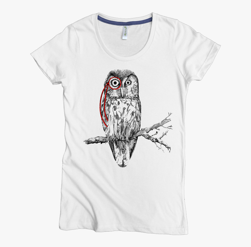 Owl With Monocle W White , Png Download, Transparent Png