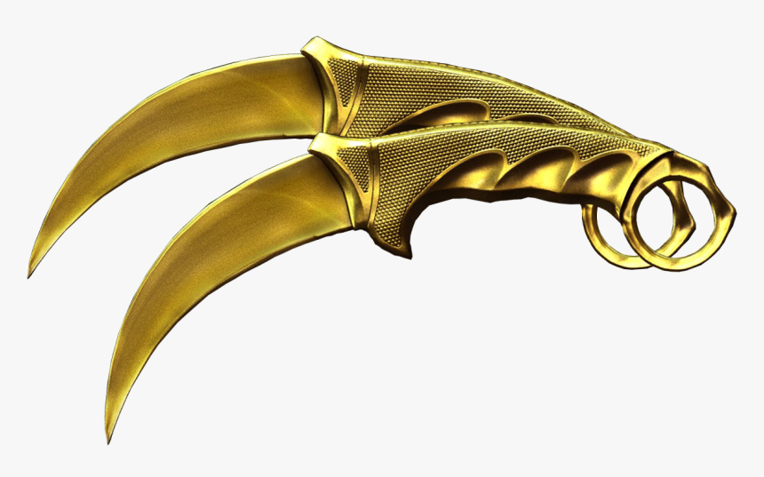 Dual Karambit Ultimate Gold, HD Png Download