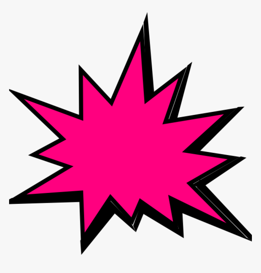 Pow Clipart Pink Comic Pow Clip Art At Clker Vector, HD Png Download