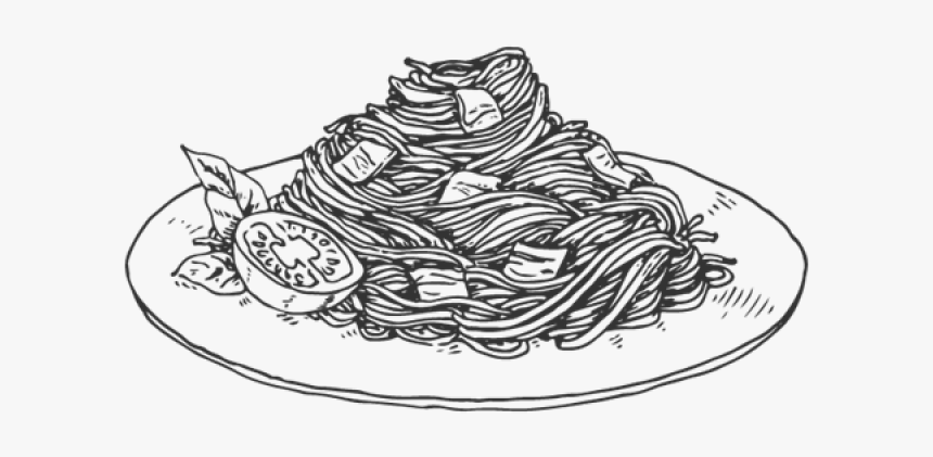 Spaghetti Clip Art Black And White