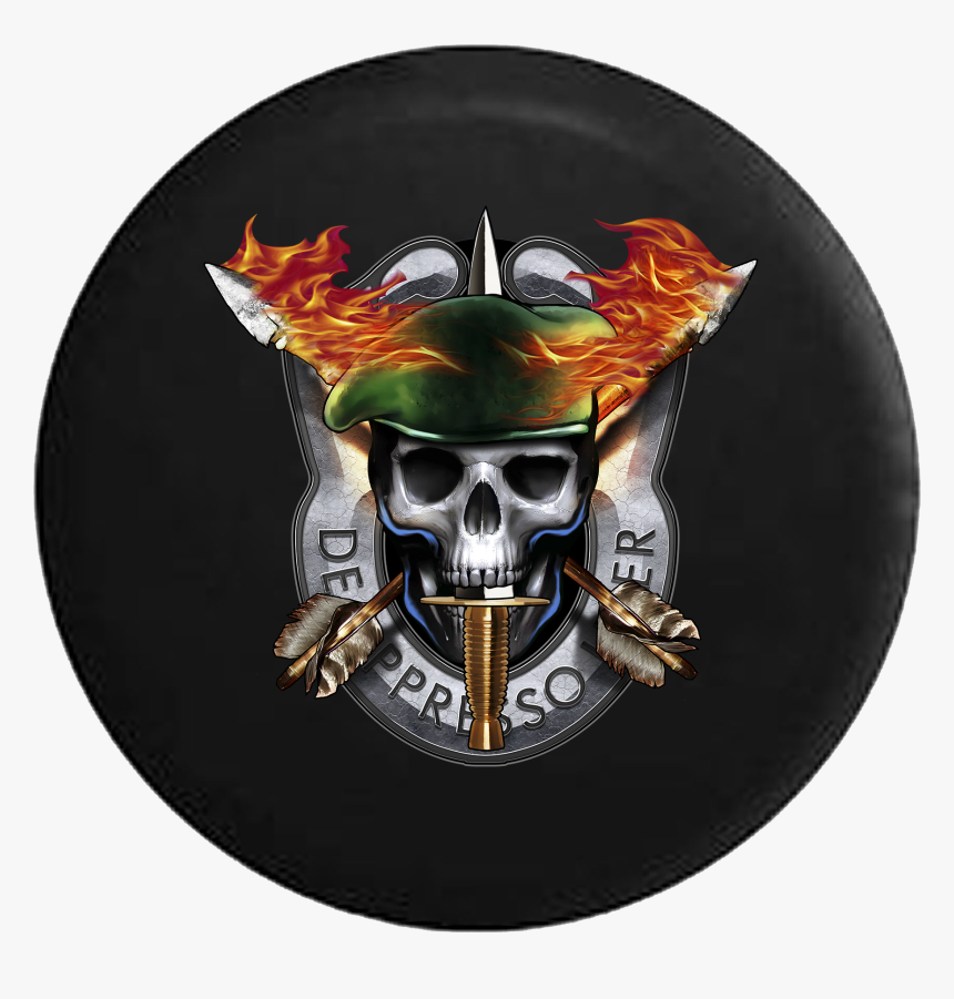 Us Army Special Forces Crossed Arrows Sword Skull Rv, HD Png Download