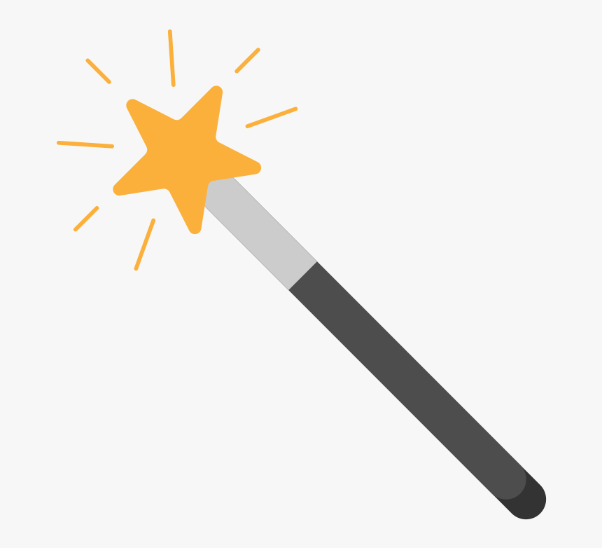 Magic Wand Tool Flat Icon Vector, HD Png Download