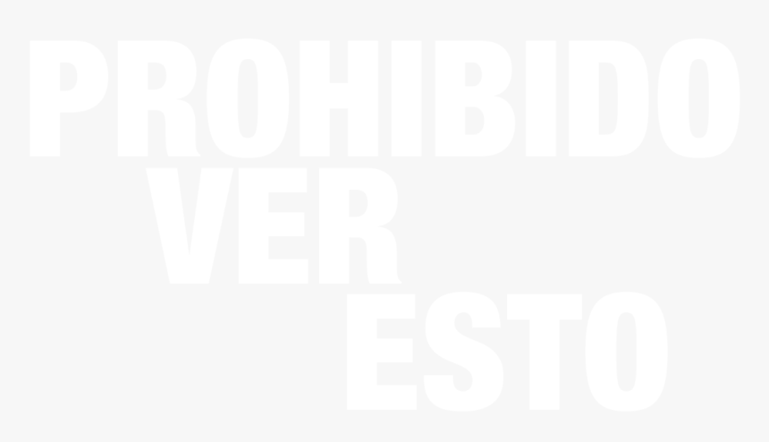 Prohibido Ver Esto - Black-and-white, HD Png Download