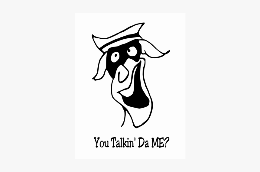You Talking To Me Funny Character Vector Image - Art Hitam Putih, HD Png Download