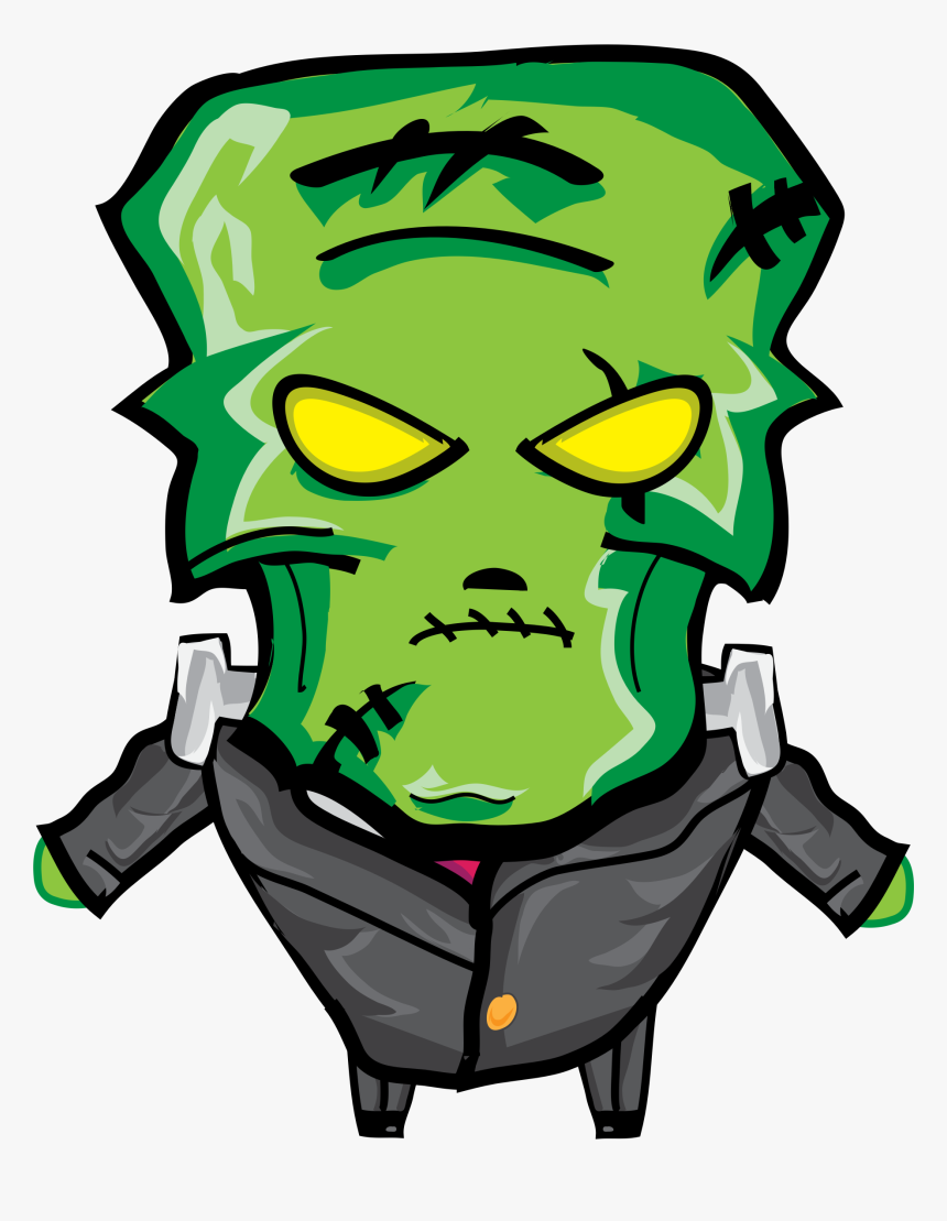Assets, Characters, Frankenstein, Game, Halloween - Vector Game Character Png, Transparent Png