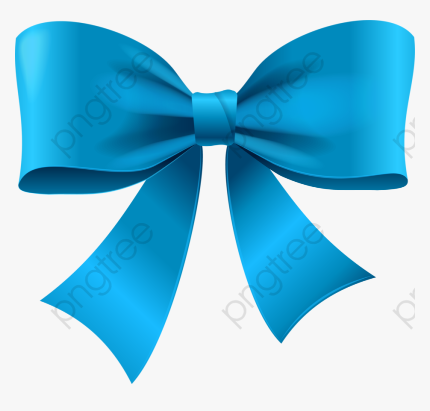 Bow Clipart Blue - Blue Bow Clipart, HD Png Download