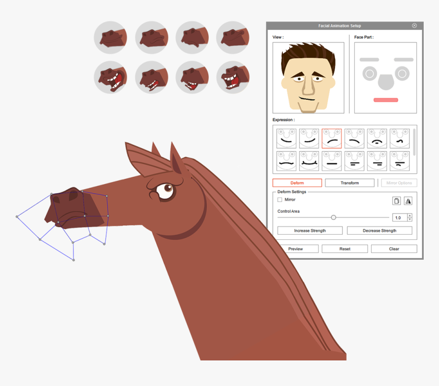Transparent Animator Clipart - Horse 2d Parts, HD Png Download