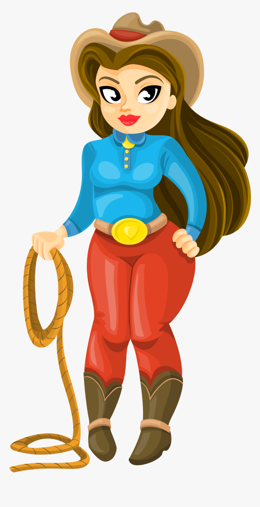 Wedding Girl Png Transparent Image - Girl Cowboy Png, Png Download